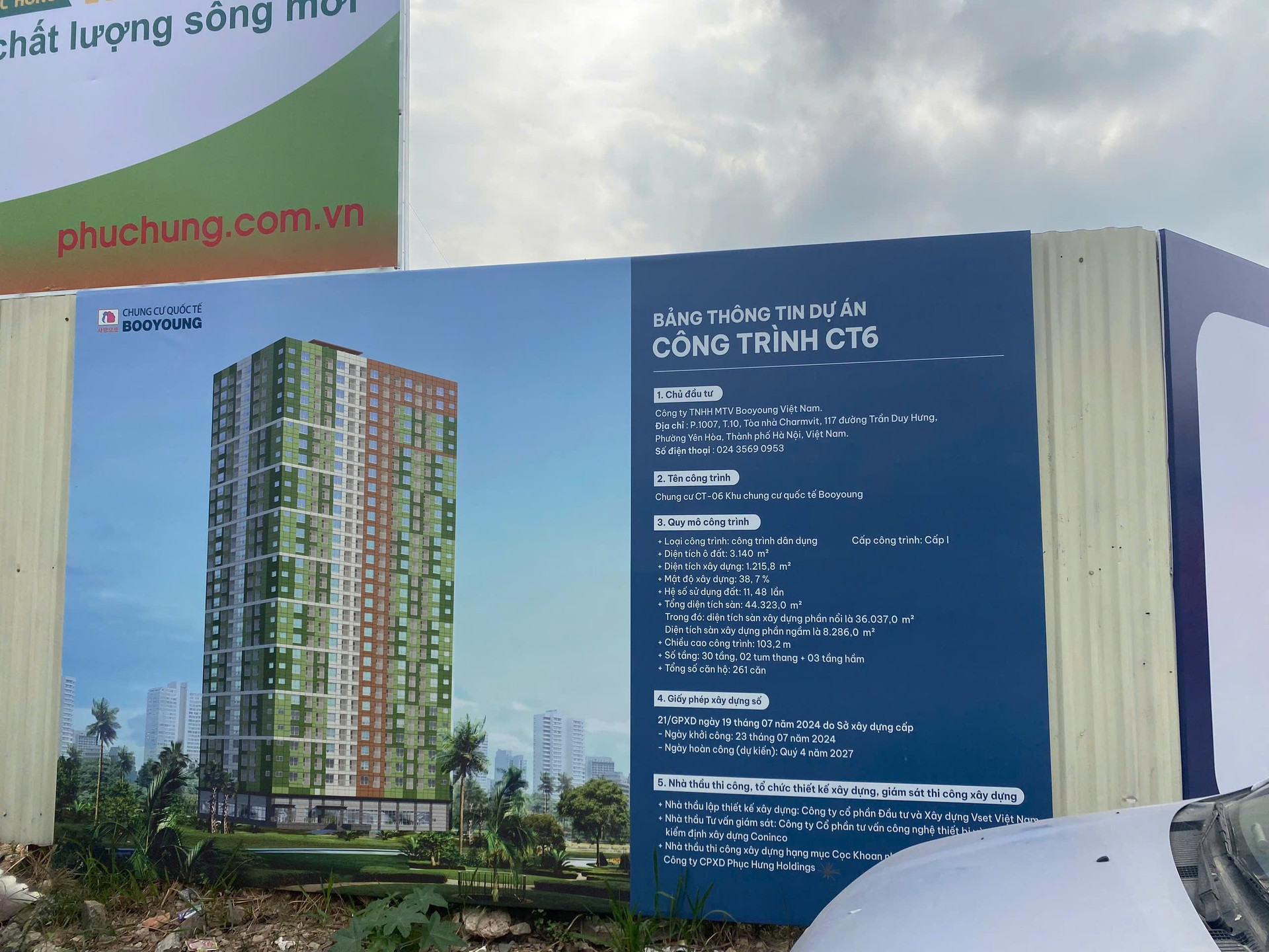Thông tin dự án CT6 tại Khu chung cư quốc tế Booyoung