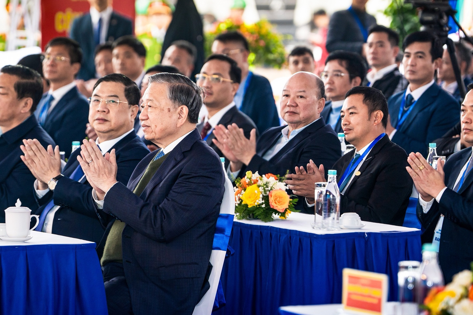 Tổng Bí thư Tô Lâm dự lễ khởi công dự án. Nguồn ảnh: Sunshine Group Tổng Bí thư Tô Lâm dự lễ khởi công dự án. Nguồn ảnh: Sunshine Group