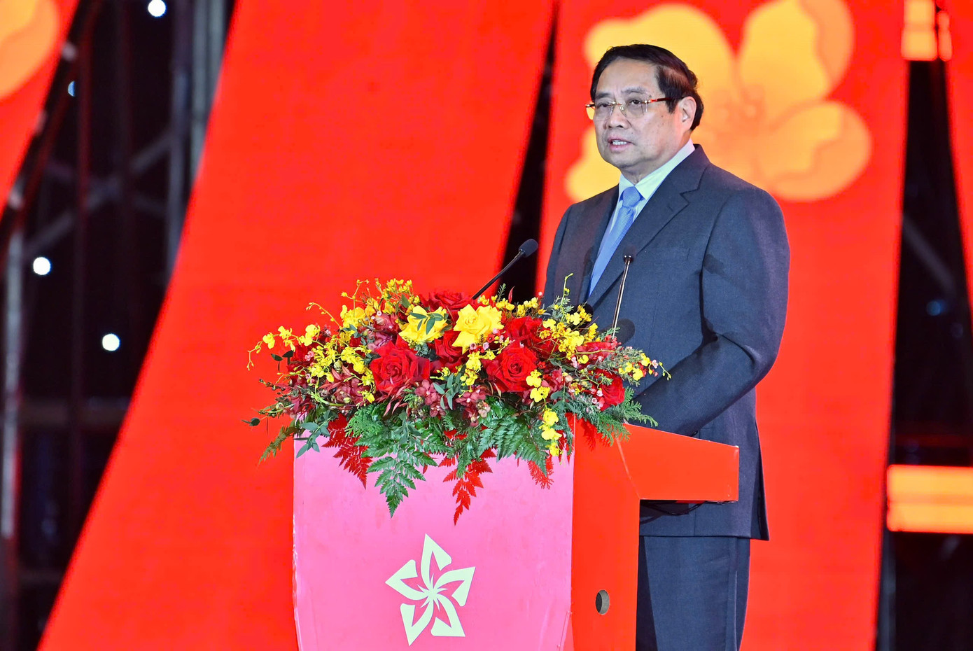 Thủ tướng Phạm Minh Chính cho rằng, hội chợ là dịp lan tỏa sâu rộng cuộc vận động Người Việt Nam ưu tiên dùng hàng Việt Nam. z7492125201346-80a182f5c670006aaba6442af58c9f9d.jpg