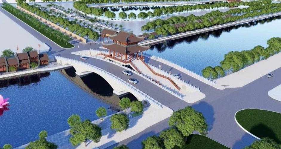 Trước Tết Nguyên đán, thông xe cây cầu trăm tỷ mang kiến trúc cung đình độc đáo tại vùng đất cố đô- Ảnh 1. Trước Tết Nguyên đán, thông xe cây cầu trăm tỷ mang kiến trúc cung đình độc đáo tại vùng đất cố đô- Ảnh 1.