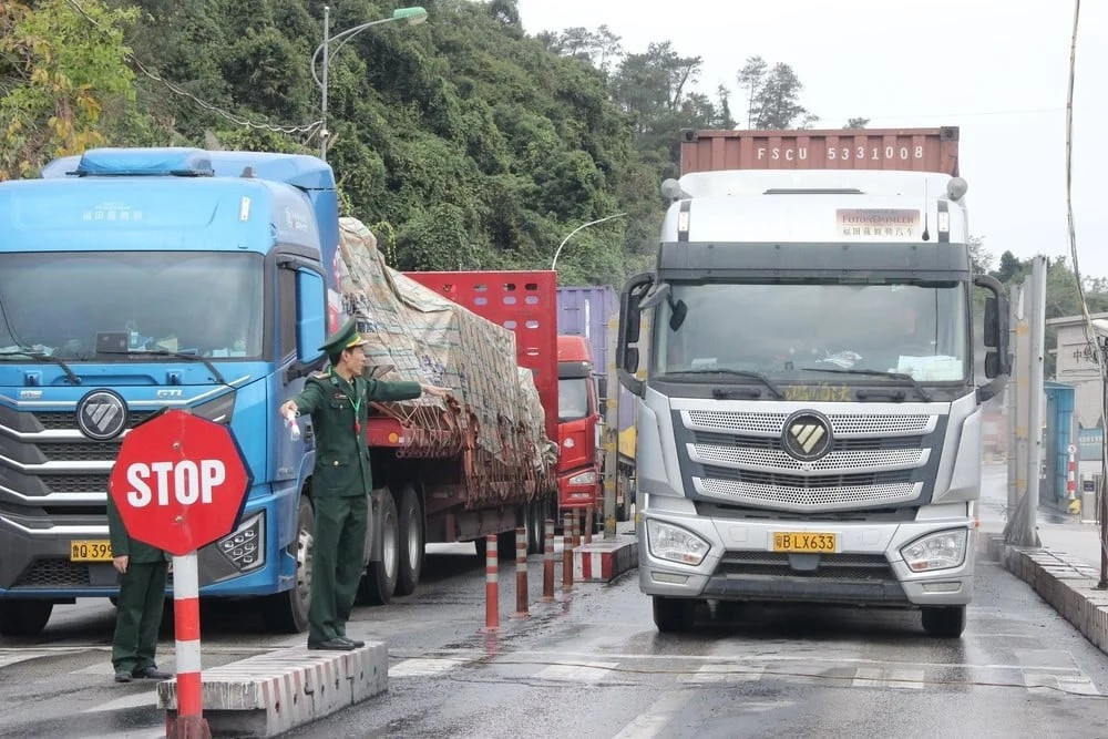 Tình trạng ùn tắc hàng hóa tại một số cửa khẩu cơ bản đã được tháo gỡ. Ảnh: NNMT. 42nq.jpg