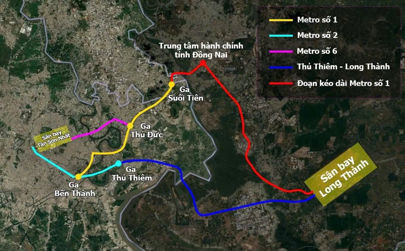 Lộ trình tuyến metro Bến Thành - Suối Tiên đến Trung tâm hành chính tỉnh Đồng Nai và sân bay Long Thành. 597737767-1342832361190777-336922710408562164-n.jpg