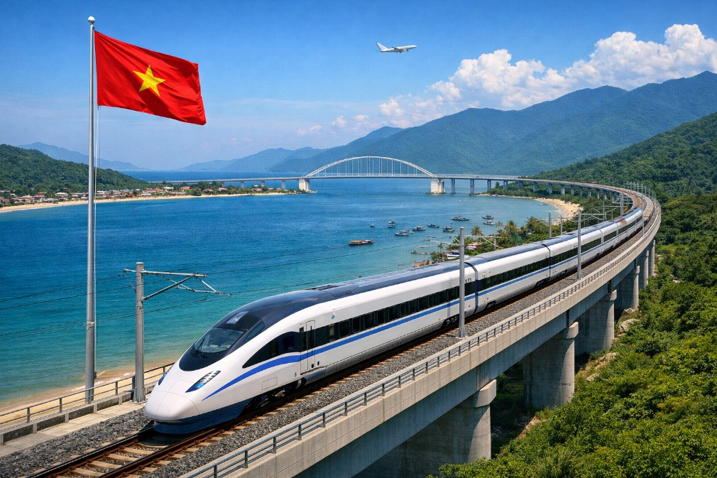 Bộ Xây dựng nói gì về đề xuất điều chỉnh hướng tuyến siêu dự án đường sắt 67 tỷ USD đoạn qua TP tương lai của Việt Nam- Ảnh 1. Bộ Xây dựng nói gì về đề xuất điều chỉnh hướng tuyến siêu dự án đường sắt 67 tỷ USD đoạn qua TP tương lai của Việt Nam- Ảnh 1.