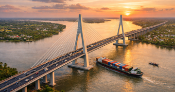 Miền Tây sắp có cây cầu dài 5km bắc qua dòng sông biểu tượng, tuổi thọ lên đến 100 năm