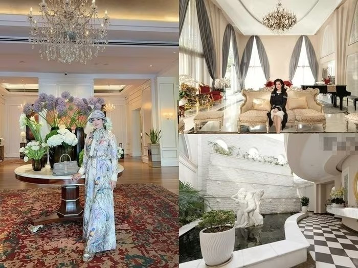 Biệt thự 1.000m2 dát vàng như cung điện xưa với thiết kế châu Âu phòng khách có thể chứa đến 200 người: Chủ nhân từng là 'bóng hồng' của tập đoàn lớn- Ảnh 3. Biệt thự 1.000m2 dát vàng như cung điện xưa với thiết kế châu Âu phòng khách có thể chứa đến 200 người: Chủ nhân từng là 'bóng hồng' của tập đoàn lớn- Ảnh 3.