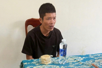 Bắt giữ Trương Văn Giang khi đang lẩn trốn trong rừng