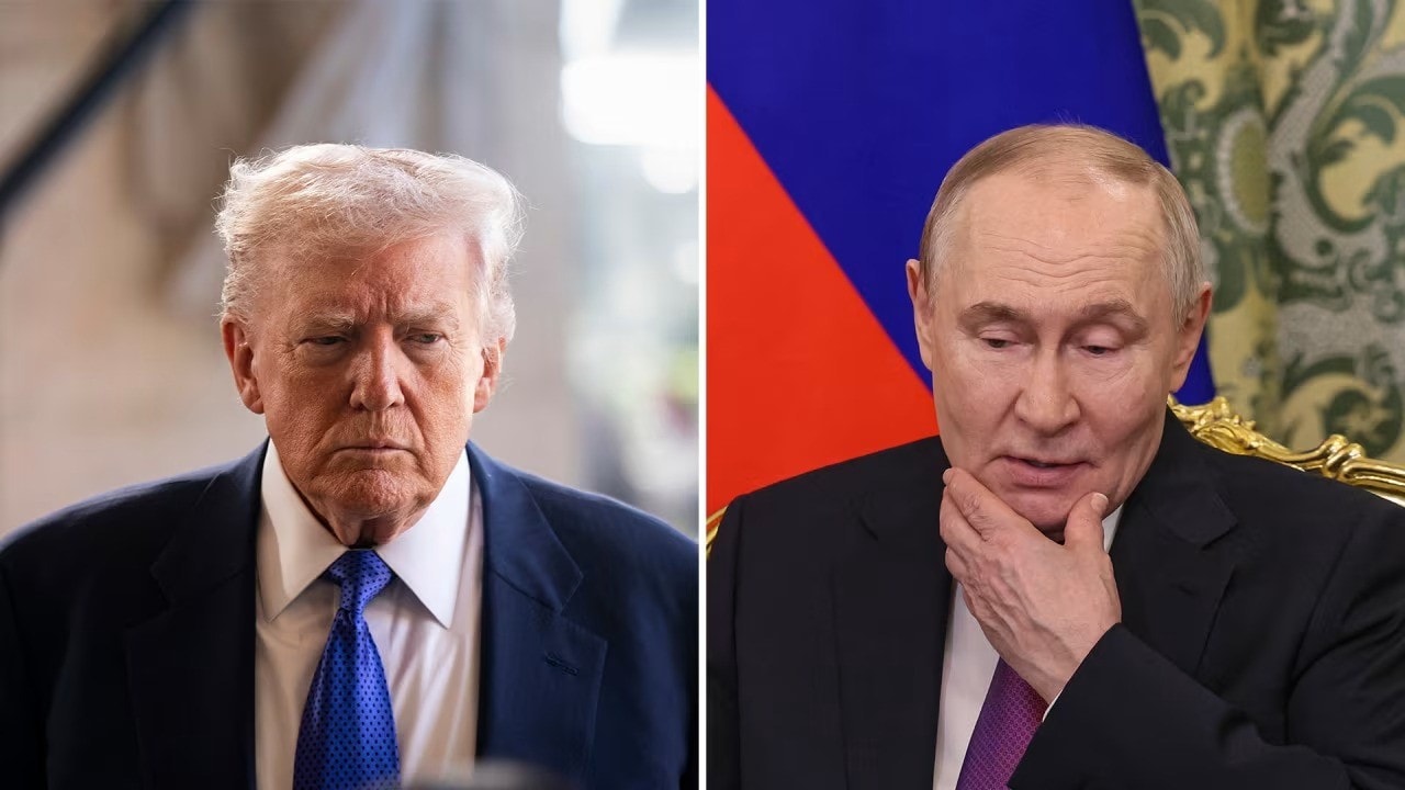 Tổng thống Mỹ Donald Trump và Tổng thống Nga Vladimir Putin. (Ảnh: Getty Images) trump-putin-split-20260204225908.jpg