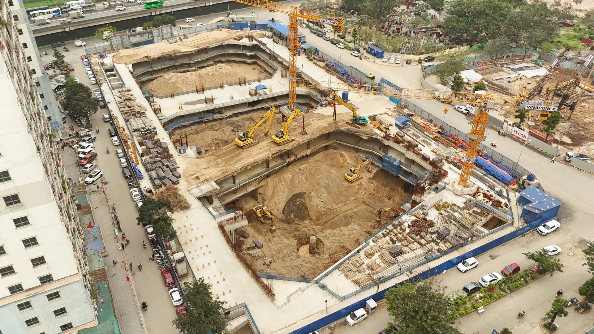 Hình ảnh công trường dự án Capital One