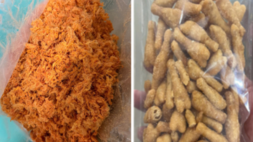 Đột kích 2 cơ sở kinh doanh, tịch thu toàn bộ 1.860kg ruốc, 600 gói trân châu đen, ngô cay, quẩy