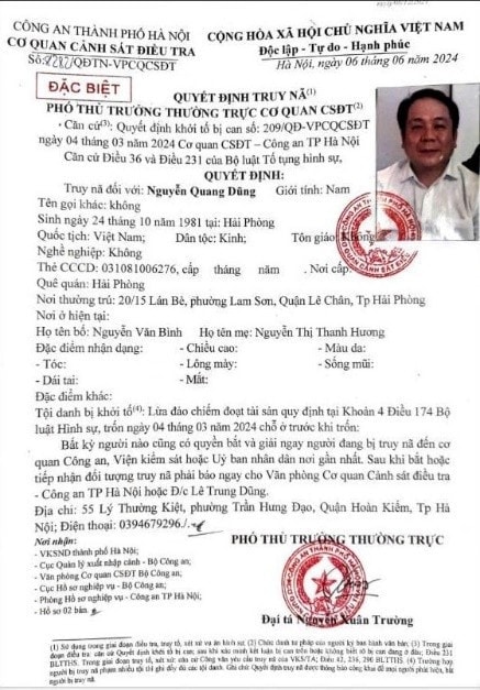 Đối tượng Nguyễn Quang Dũng 2