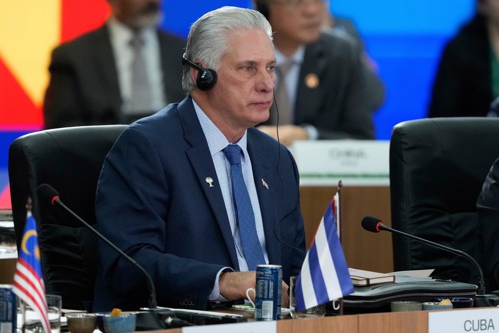 Bí thư thứ nhất Đảng Cộng sản Cuba, Chủ tịch nước Cuba Miguel Díaz-Canel. (Ảnh: AP) ap26072049126530.jpg