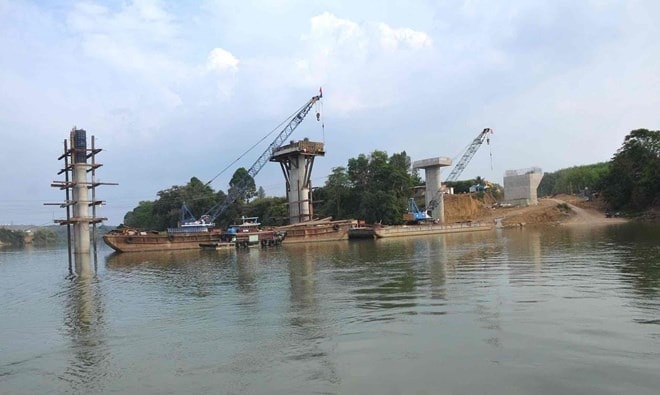 Chỉ 1 tháng nữa, hợp long cầu dài 250m thuộc nhà máy thủy điện lớn nhất miền Nam- Ảnh 1. Chỉ 1 tháng nữa, hợp long cầu dài 250m thuộc nhà máy thủy điện lớn nhất miền Nam- Ảnh 1.