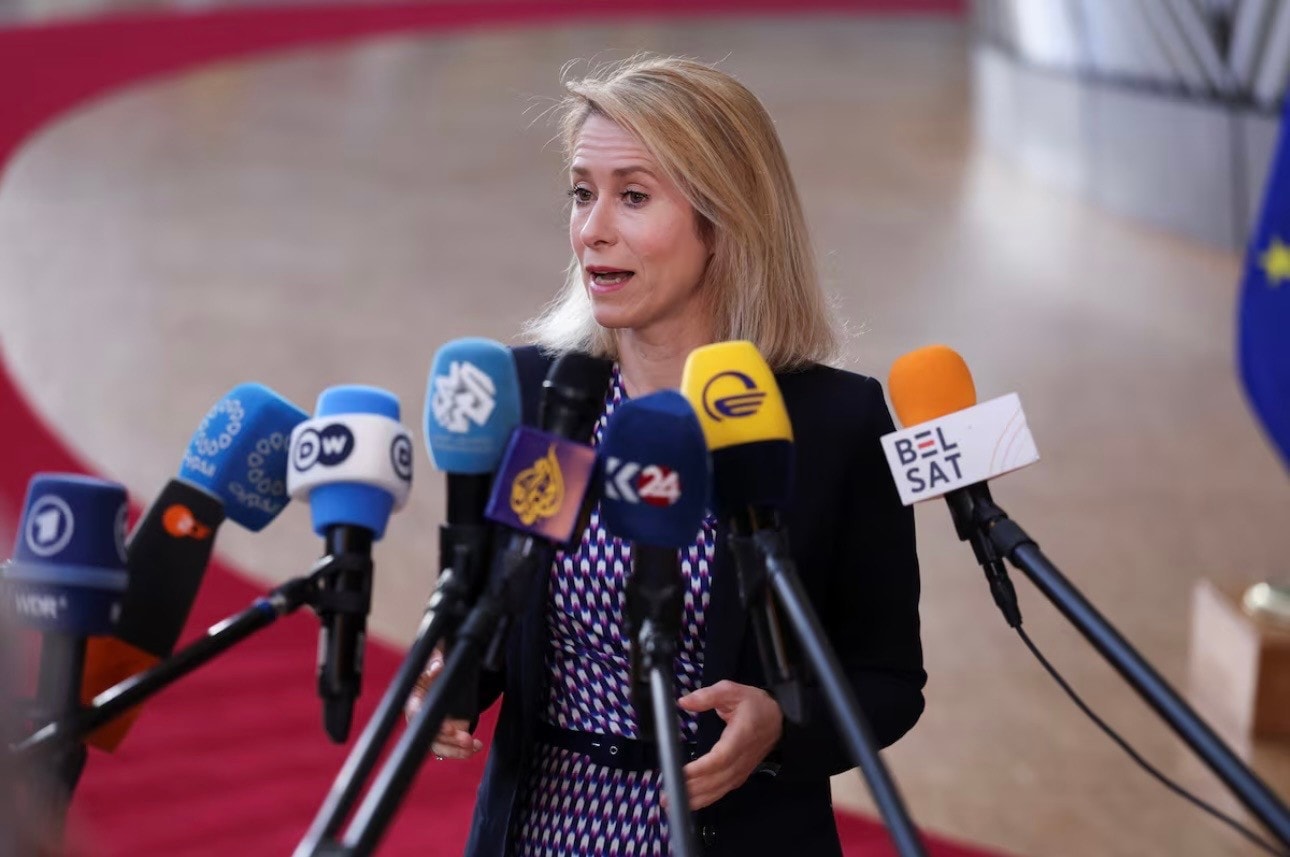 Đại diện cấp cao phụ trách chính sách đối ngoại EU Kaja Kallas. (Ảnh: Reuters) img-0427.jpg