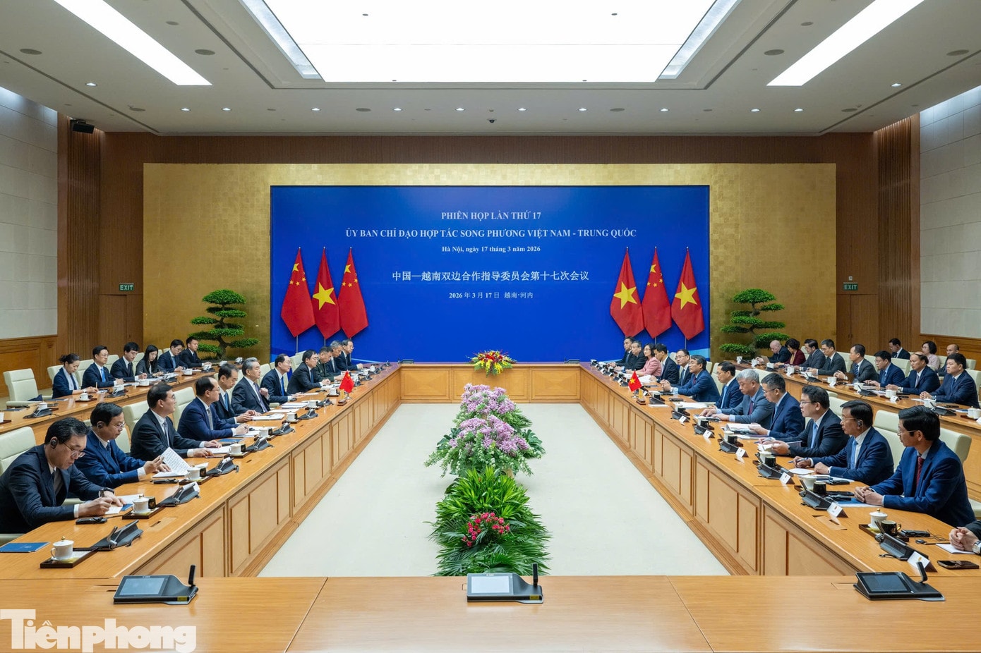Phiên họp lần thứ 17 Ủy ban chỉ đạo hợp tác song phương Việt Nam - Trung Quốc. Ảnh: Như Ý tp-bl_vuong-nghi-5.jpg