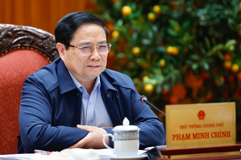 Thủ tướng Phạm Minh Chính tại buổi làm việc. Nguồn ảnh: Báo Chính phủ Thủ tướng Phạm Minh Chính tại buổi làm việc. Nguồn ảnh: Báo Chính phủ