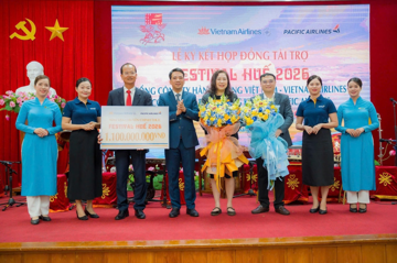 Vietnam Airlines và Pacific Airlines trở thành nhà tài trợ cho Festival Huế 2026