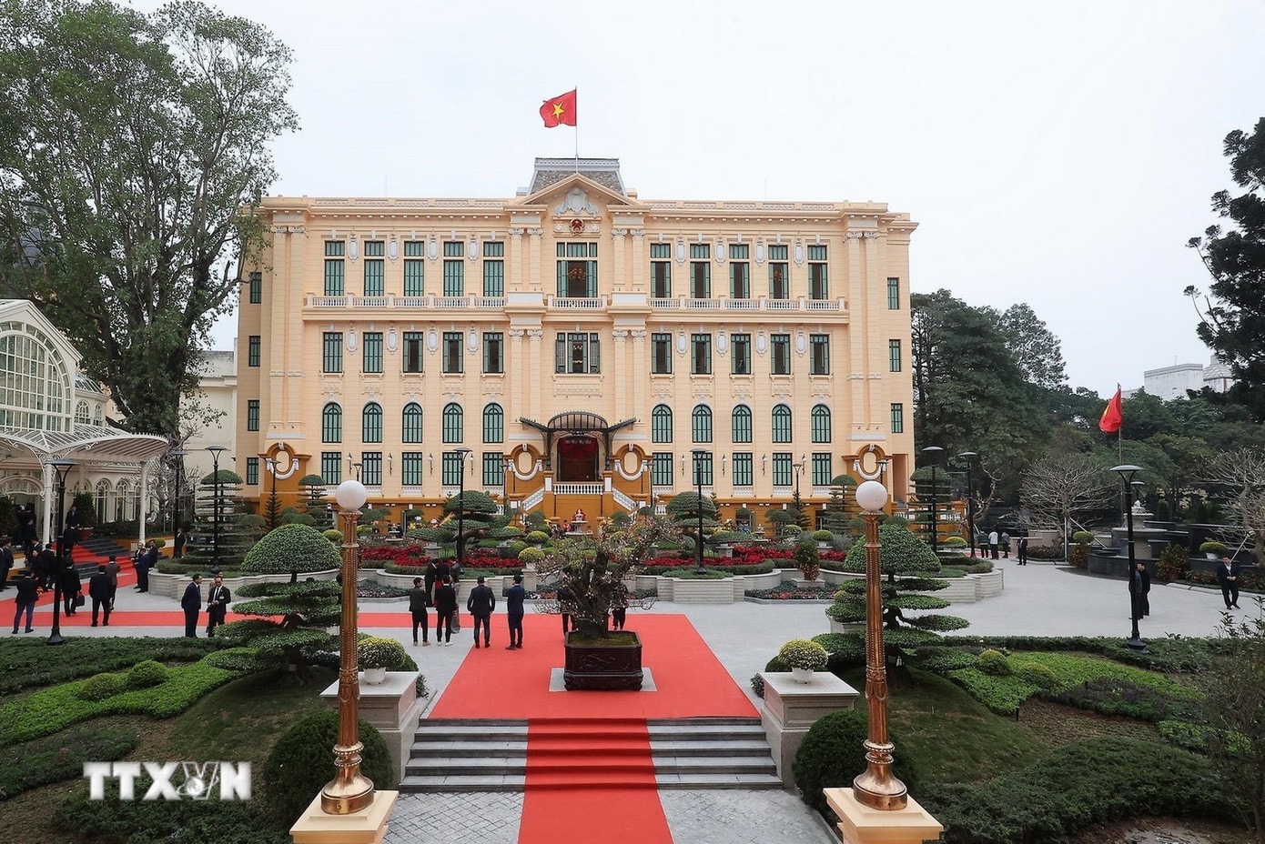 Trụ sở làm việc mới của Văn phòng Chủ tịch nước tại số 12 Ngô Quyền, phường Hoàn Kiếm, TP Hà Nội. Ảnh: TTXVN. 203khanhthanh.jpg