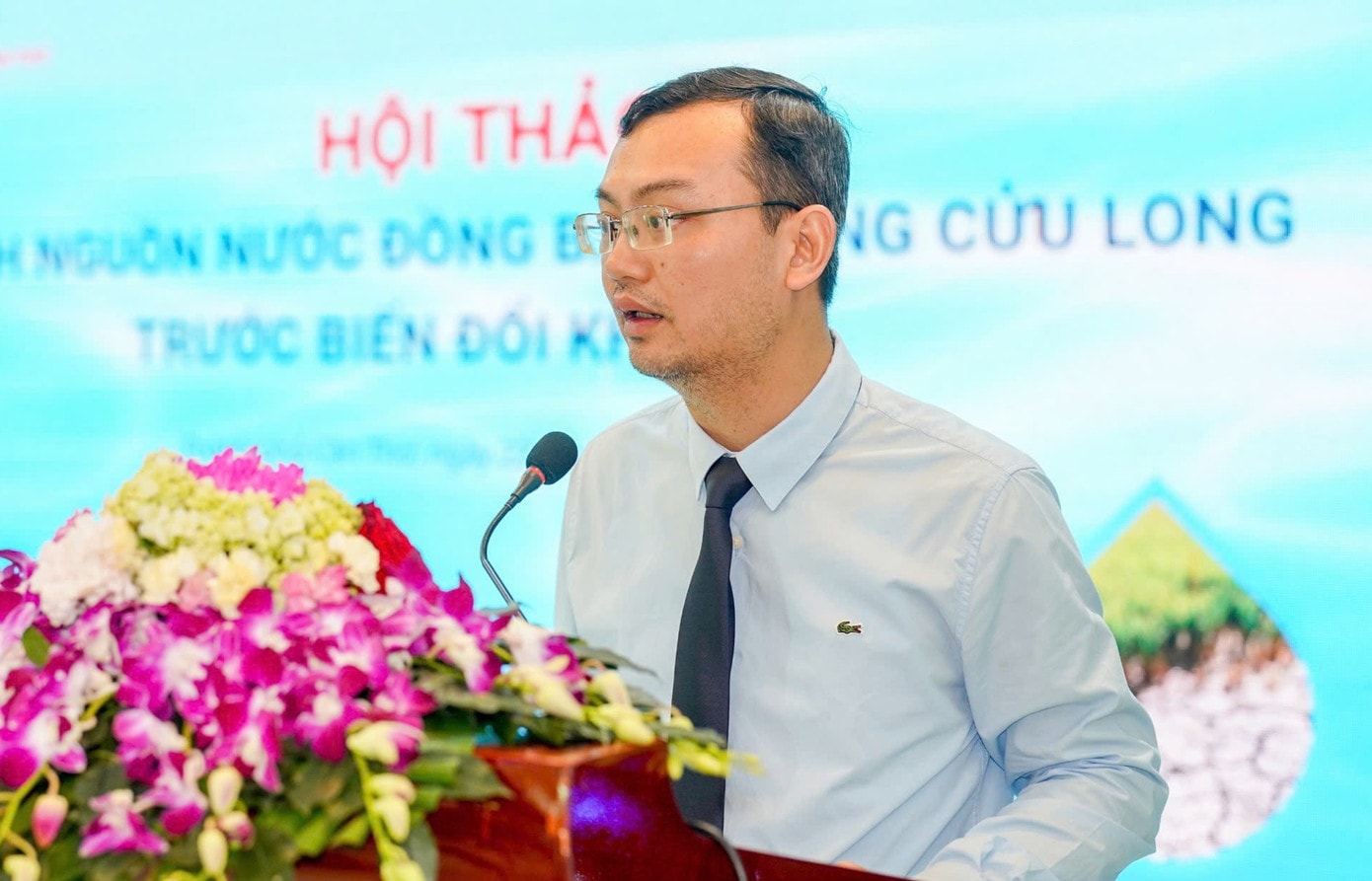 Nhà báo Nguyễn Ngọc Tiến - Phó Tổng Biên tập Báo Tiền Phong - phát biểu khai mạc hội thảo. Ảnh: Phạm Nguyễn. da170e89-475e-44ed-b075-61ffe867d1ac-6420.jpg