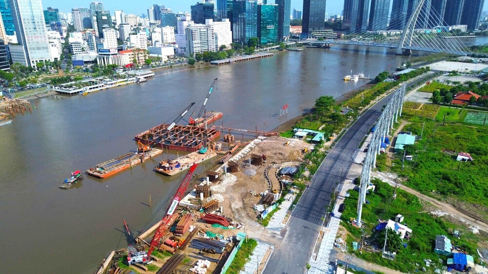 Lần đầu tiên Việt Nam có cây cầu nghìn tỷ với kiến trúc lá dừa độc đáo: Vòm thép được vận chuyển theo cách đặc biệt, tọa lạc tại TP giàu nhất cả nước- Ảnh 1. Lần đầu tiên Việt Nam có cây cầu nghìn tỷ với kiến trúc lá dừa độc đáo: Vòm thép được vận chuyển theo cách đặc biệt, tọa lạc tại TP giàu nhất cả nước- Ảnh 1.