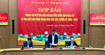 Hưng Yên công bố danh sách người trúng cử đại biểu Quốc hội và HĐND
