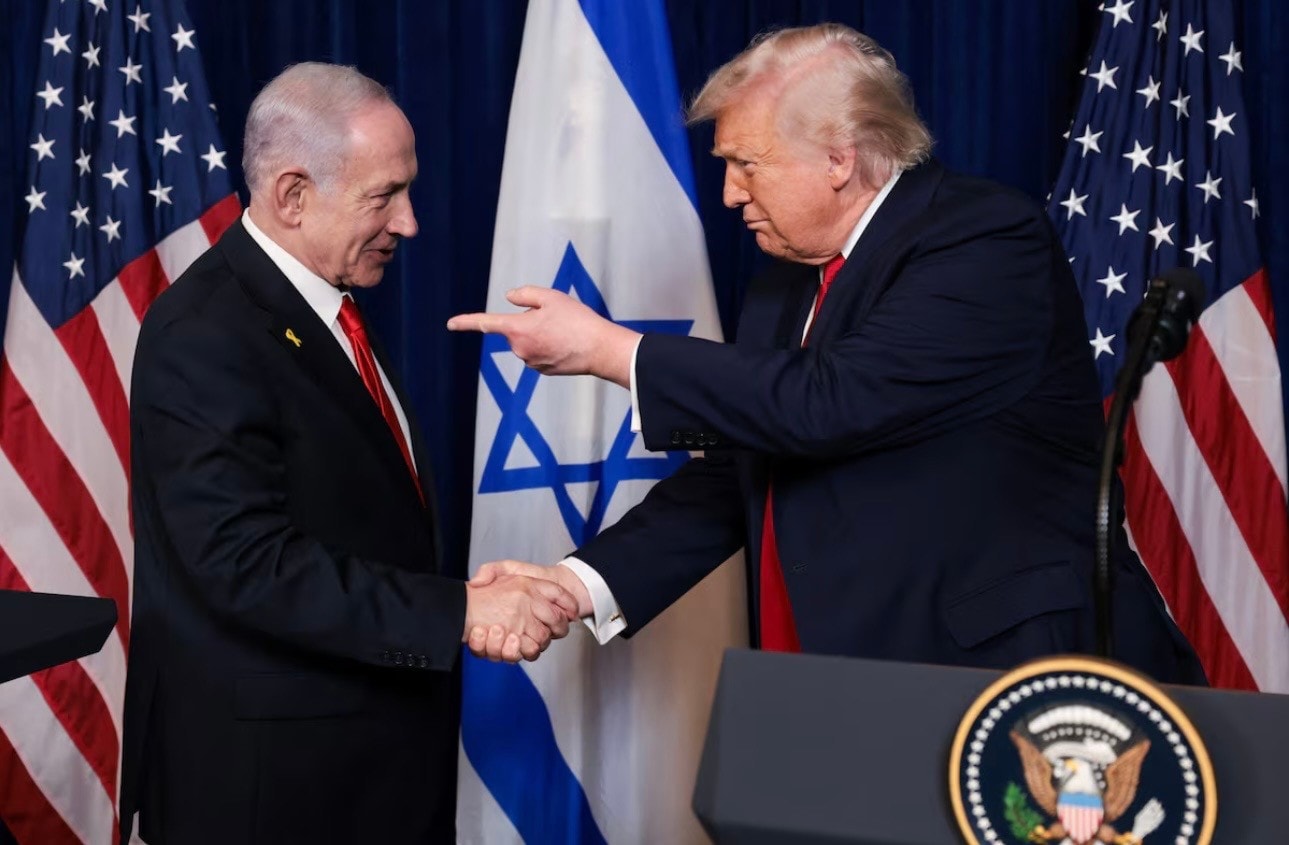 Tổng thống Mỹ Donald Trump và Thủ tướng Israel Benjamin Netanyahu tại Mar-a-Lago tháng 12/2025. (Ảnh: Reuters) img-0505.jpg