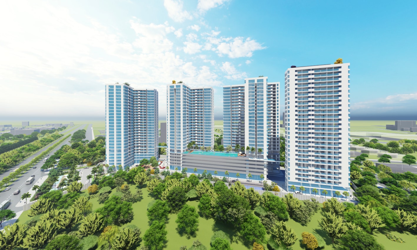 Phối cảnh Khu cao ốc căn hộ Tân Việt Phát tại phường Đông Hòa. Nguồn ảnh: CTCP Tư vấn Xây dựng Đầu tư Dinh Phát Phối cảnh Khu cao ốc căn hộ Tân Việt Phát tại phường Đông Hòa. Nguồn ảnh: CTCP Tư vấn Xây dựng Đầu tư Dinh Phát