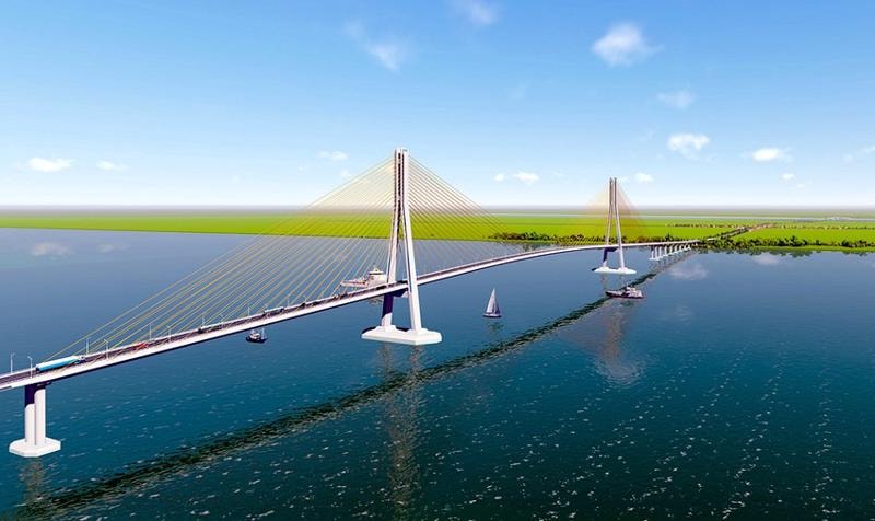 Cầu dây văng lớn thứ 2 Việt Nam, thuộc dự án 8.000 tỷ rút ngắn khoảng 80km từ miền Tây đến TP. HCM có điều chỉnh quan trọng- Ảnh 2. Cầu dây văng lớn thứ 2 Việt Nam, thuộc dự án 8.000 tỷ rút ngắn khoảng 80km từ miền Tây đến TP. HCM có điều chỉnh quan trọng- Ảnh 2.