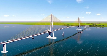 Cầu dây văng lớn thứ 2 Việt Nam, thuộc dự án 8.000 tỷ rút ngắn khoảng 80km từ miền Tây đến TP. HCM có điều chỉnh quan trọng