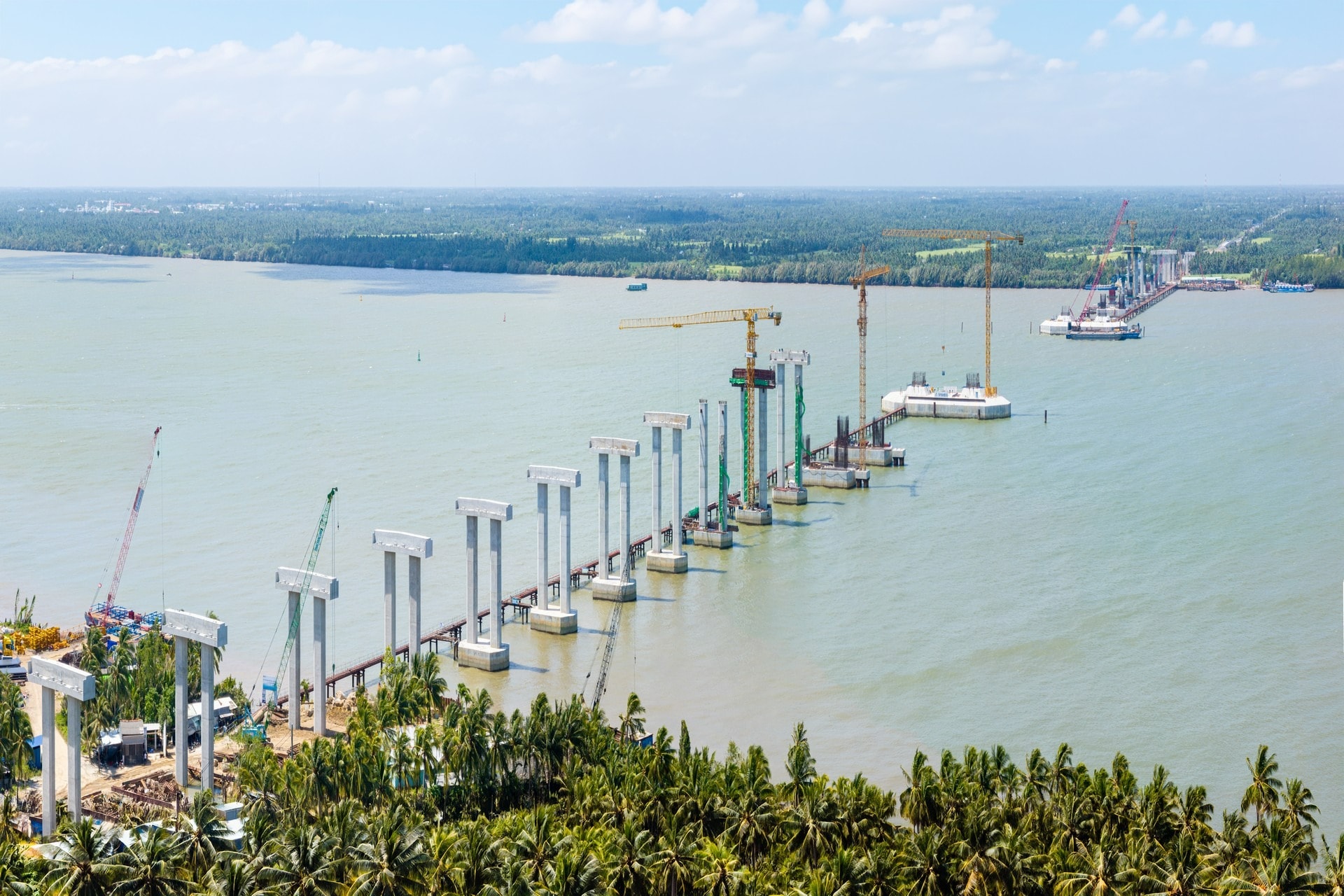 Cầu dây văng lớn thứ 2 Việt Nam, thuộc dự án 8.000 tỷ rút ngắn khoảng 80km từ miền Tây đến TP. HCM: Vượt ‘bão giá’, đang ở giai đoạn thi công khó khăn nhất- Ảnh 2. Cầu dây văng lớn thứ 2 Việt Nam, thuộc dự án 8.000 tỷ rút ngắn khoảng 80km từ miền Tây đến TP. HCM: Vượt ‘bão giá’, đang ở giai đoạn thi công khó khăn nhất- Ảnh 2.