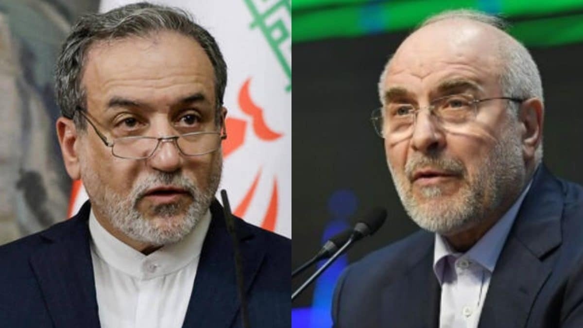 Ngoại trưởng Iran Abbas Araghchi và Chủ tịch Quốc hội Mohammad Bagher Ghalibaf. (Ảnh: News18) image-1774508597311.jpg