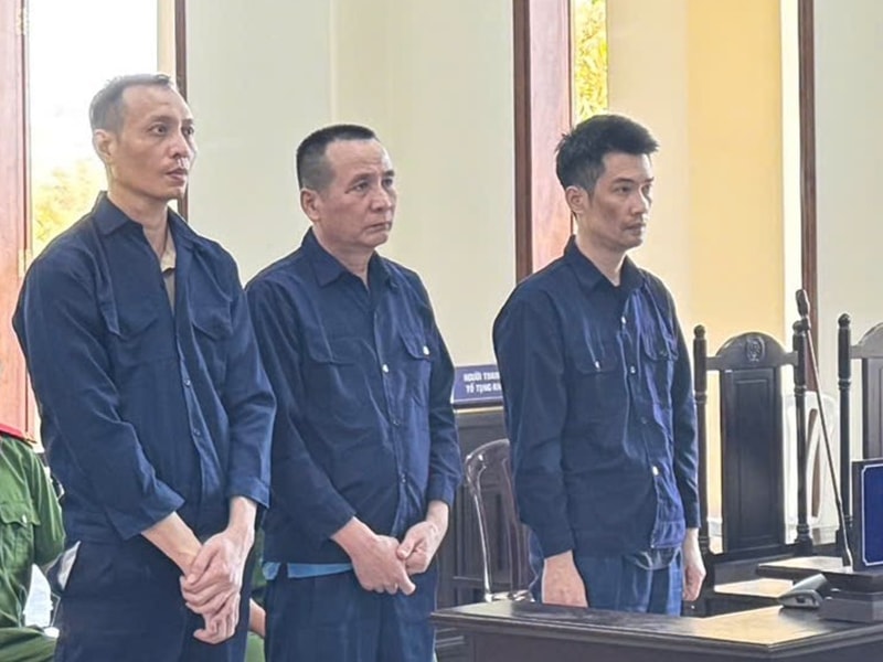 Các bị cáo tại tòa