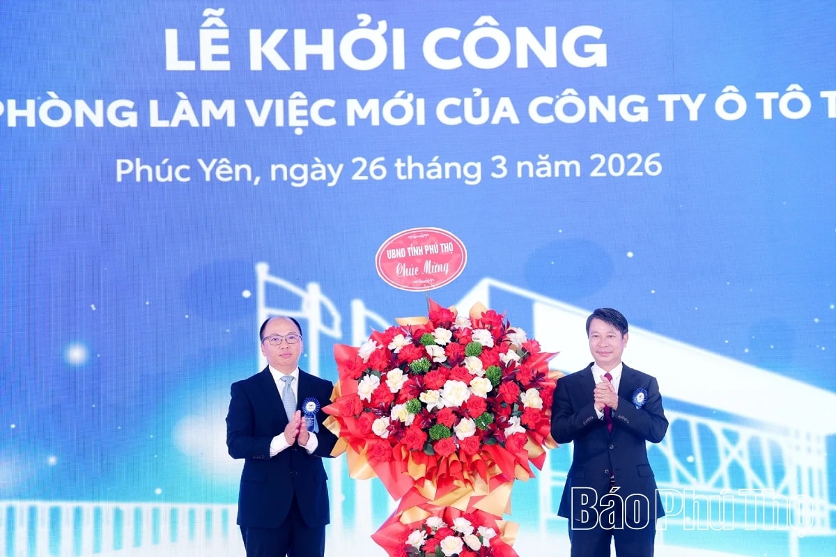 Hình ảnh tại lễ khởi công. Nguồn ảnh: Báo Phú Thọ Hình ảnh tại lễ khởi công. Nguồn ảnh: Báo Phú Thọ