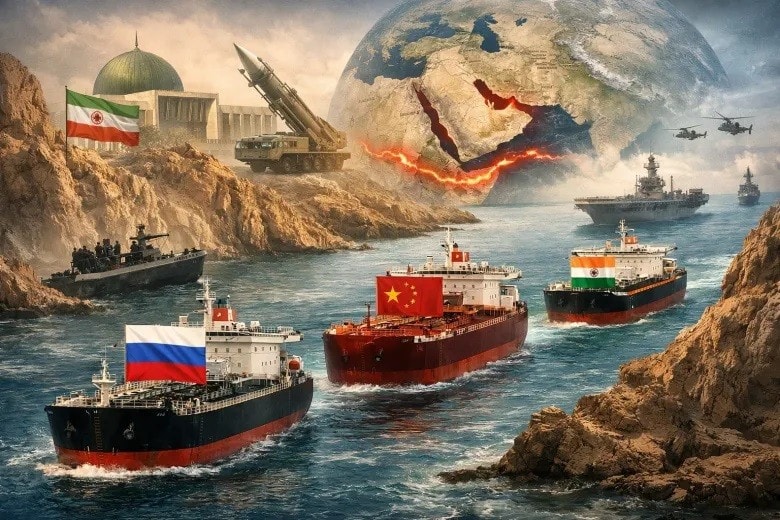 Iran tuyên bố cho phép tàu hàng của một số quốc gia thân thiện đi qua eo biển Hormuz. Minh họa: News.ru. Iran phong tỏa Hormuz sẽ tạo tiền lệ cho eo biển Bering? - Ảnh 1.