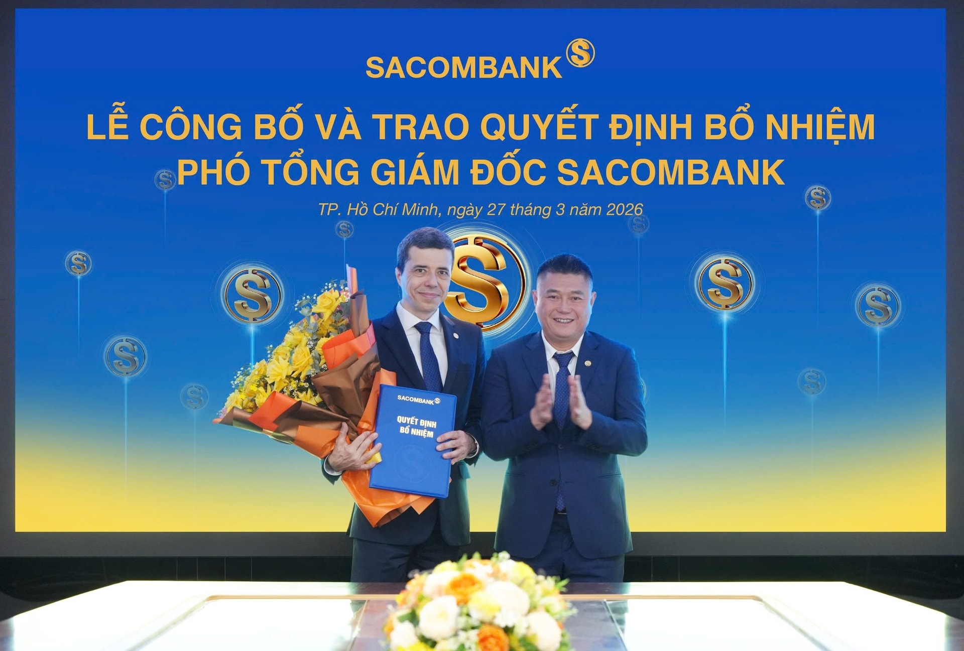 Sacombank (<a style='text-decoration: none;' href='/STB'>STB</a>) bổ nhiệm Phó Tổng Giám đốc mới - Ảnh 1.