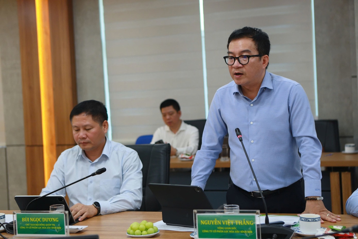 Ông Nguyễn Việt Thắng - Tổng Giám đốc <a style='text-decoration: none;' href='/BSR'>BSR</a> phát biểu tại buổi làm việc. 3037028673531683899.jpg