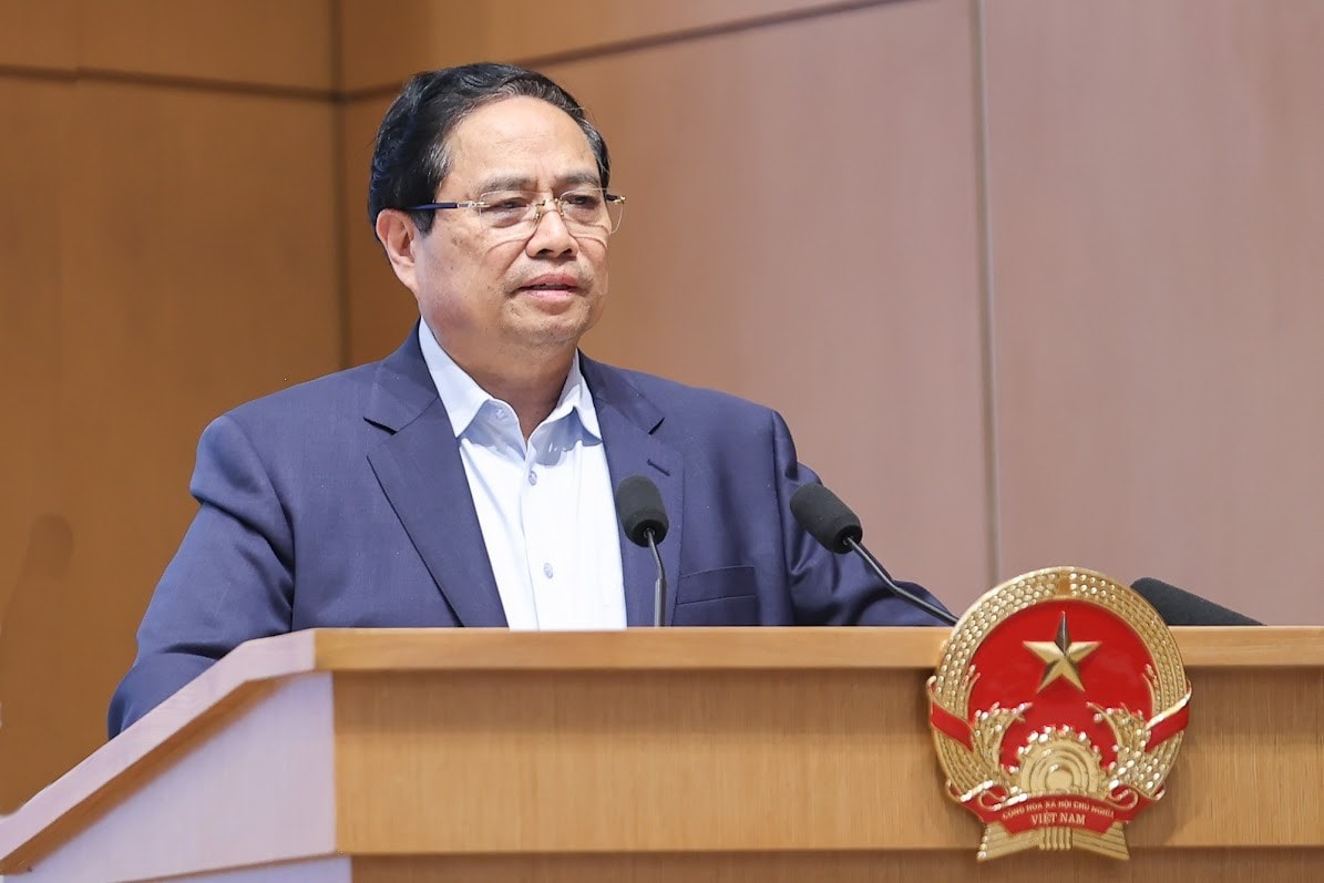 Thủ tướng Phạm Minh Chính phát biểu tại phiên họp. Ảnh: VGP 283ttg1.jpg