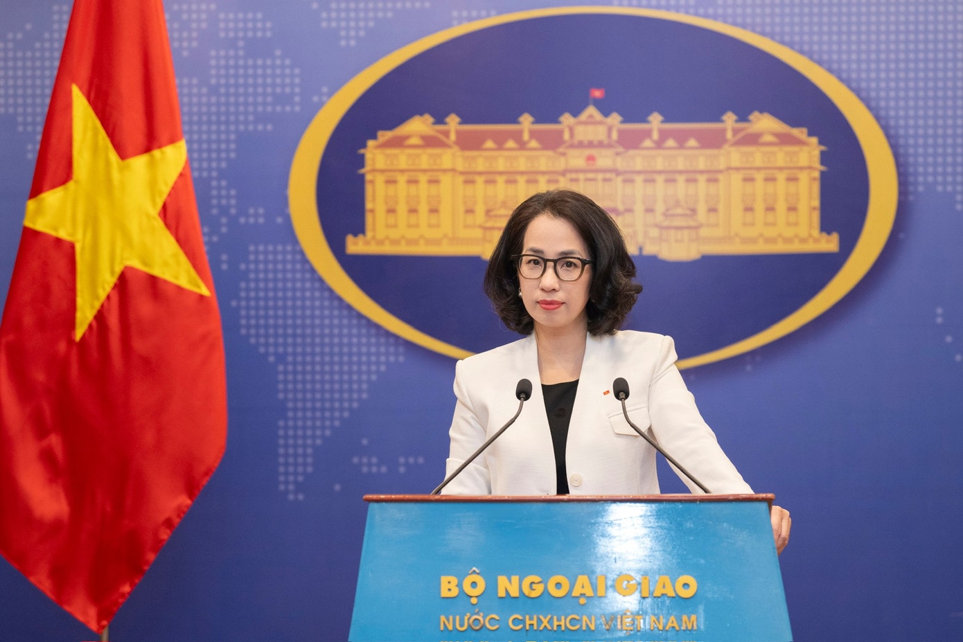 Người Phát ngôn Bộ Ngoại giao Phạm Thu Hằng. Ảnh: Mofa nguoi-phat-ngon-bo-ngoai-giao-pham-thu-hang.jpg