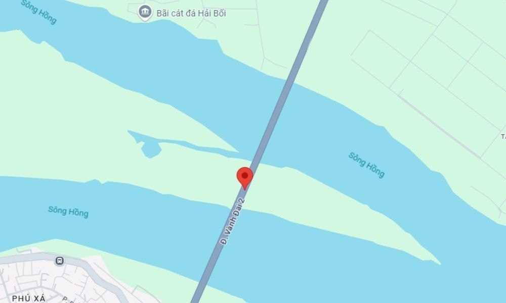 Vị trí cầu Nhật Tân Hà Nội (Ảnh- Google Maps)
