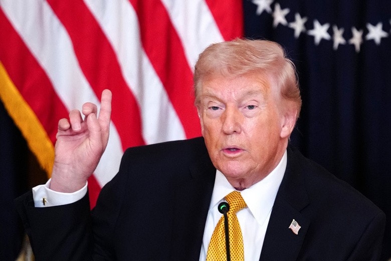 Tổng thống Mỹ Donald Trump. Ảnh: CNP. ‘Chiếm dầu mỏ của Iran, kiểm soát đảo Kharg’: Phát ngôn của ông Trump khiến thị trường hoang mang - Ảnh 1.