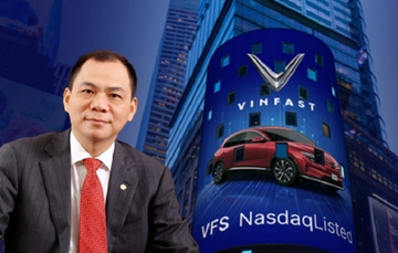 Tái khởi động nhà máy tỷ USD tại Mỹ, cổ phiếu VinFast tăng 'bốc đầu' trên sàn Nasdaq