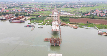 Chỉ 6 tháng nữa, chính thức thông xe cây cầu đầu tiên bắc qua sông Thái Bình nối Bắc Ninh - Hải Phòng