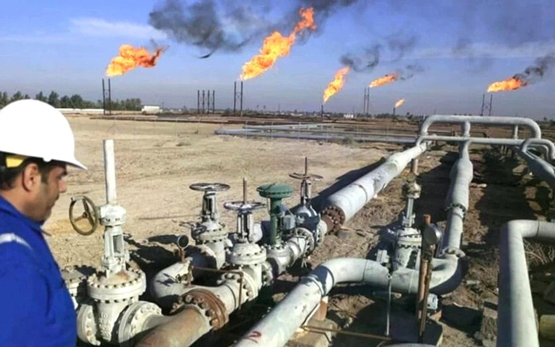 Đường ống dẫn dầu tại tỉnh Kirkuk, Iraq. Nguồn: AP. Đường ống dẫn dầu tại tỉnh Kirkuk, Iraq. Nguồn: AP.