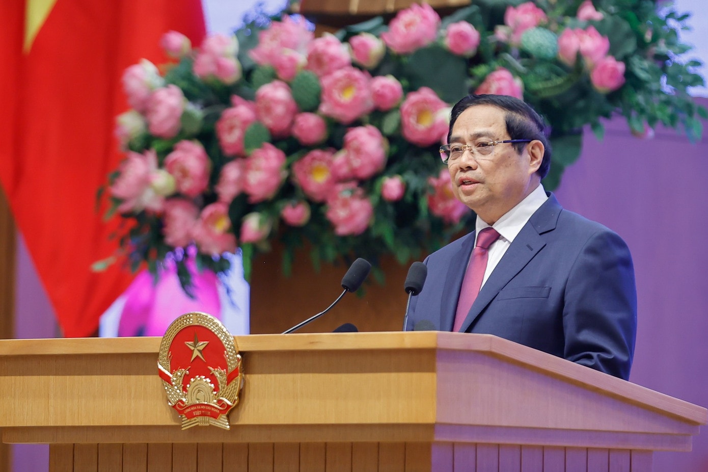 Thủ tướng Phạm Minh Chính phát biểu. Ảnh: VGP 63ttg2.jpg