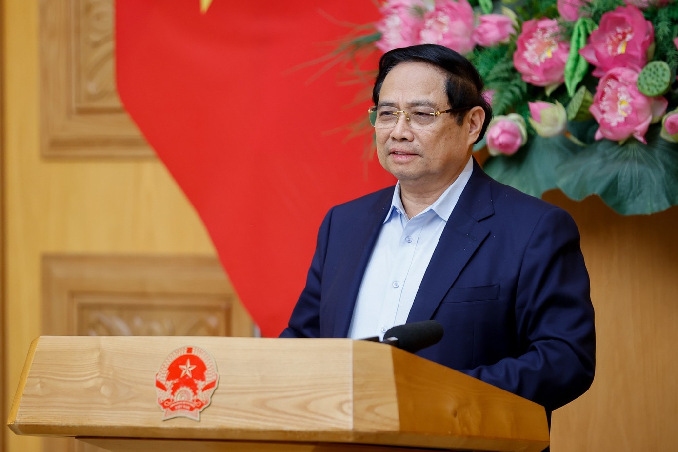 Thủ tướng Phạm Minh Chính phát biểu. Ảnh: VGP 73ttg1.jpg