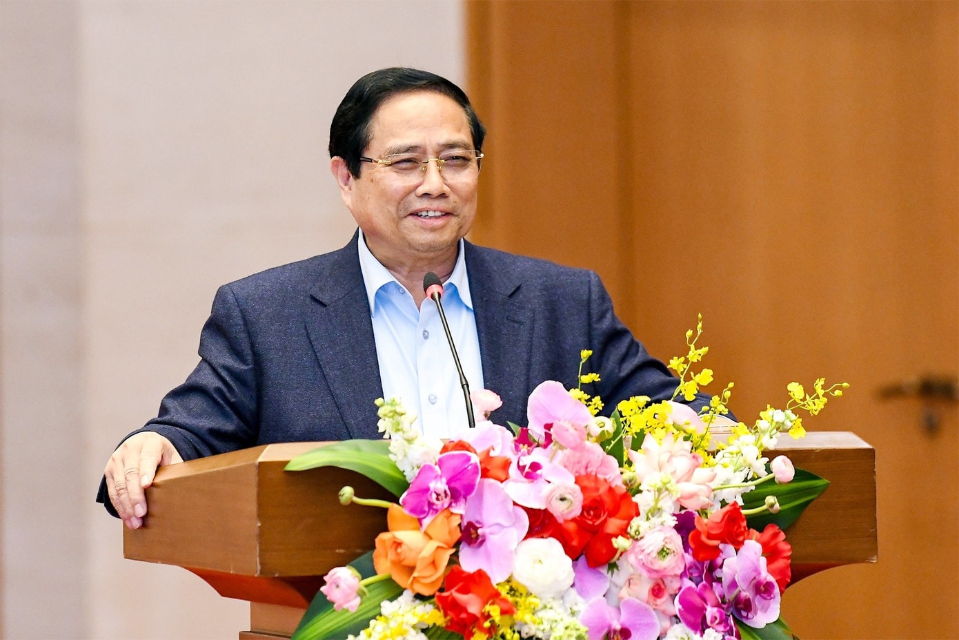 Thủ tướng Chính phủ Phạm Minh Chính phát biểu. Ảnh: Nhật Minh. 93qh1.jpg
