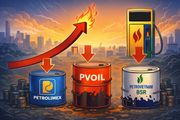Hé lộ tồn kho của các ‘ông lớn’ xăng dầu Petrolimex, PVOIL và BSR trước thời điểm Trung Đông xung đột