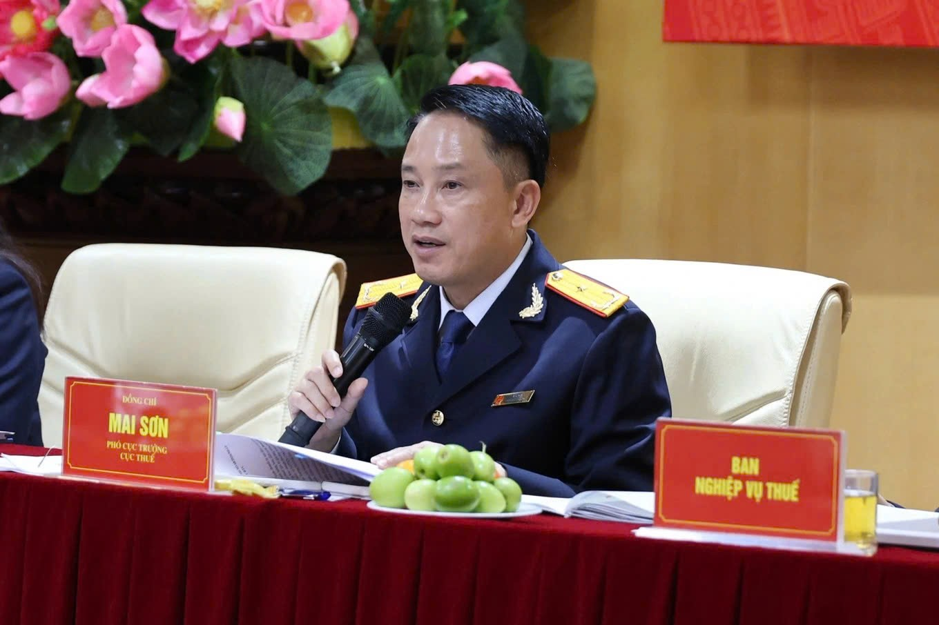 Ông Mai Sơn - Phó Cục trưởng Cục Thuế. Ông Mai Sơn - Phó Cục trưởng Cục Thuế.