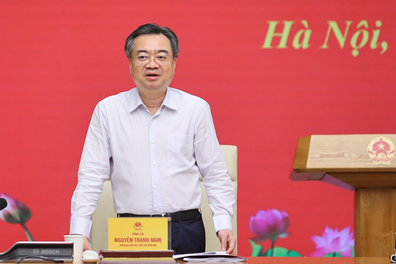 Ông Nguyễn Thanh Nghị phát biểu tại hội nghị. Ảnh: VGP. Thông qua báo cáo kiểm tra, giám sát Ban Thường vụ Đảng ủy Chính phủ - Ảnh 2.