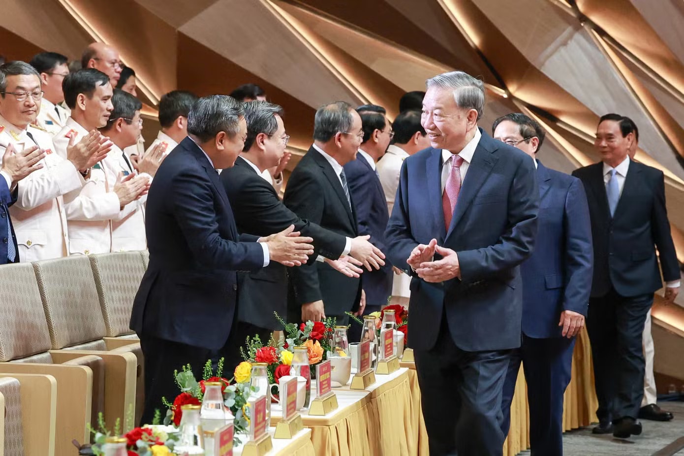 Tổng Bí thư, Chủ tịch nước Tô Lâm dự Lễ kỷ niệm 80 năm Ngày truyền thống lực lượng Tham mưu Công an nhân dân - Ảnh 3.