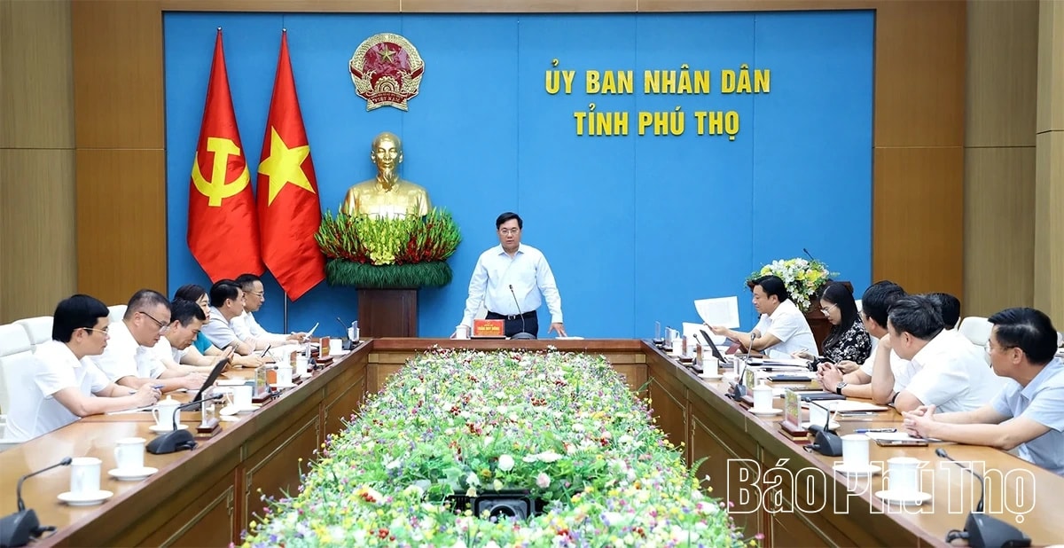 Hình ảnh tại buổi làm việc. Nguồn ảnh: UBND tỉnh Phú Thọ Hình ảnh tại buổi làm việc. Nguồn ảnh: UBND tỉnh Phú Thọ